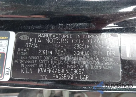 2015 Kia Forte Lx from USA, damaged, VIN KNAFK4A69F5309697